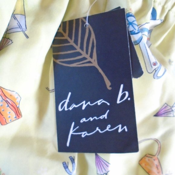 dana b. and karen women's silk reversible shorts size 10 green - Picture 3 of 4